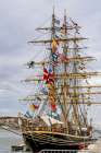 The Tall Ship Races in port in Lisbon, Portugal Art Print